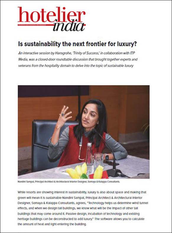 Is sustainability the next frontier for luxury?, Hotelier India